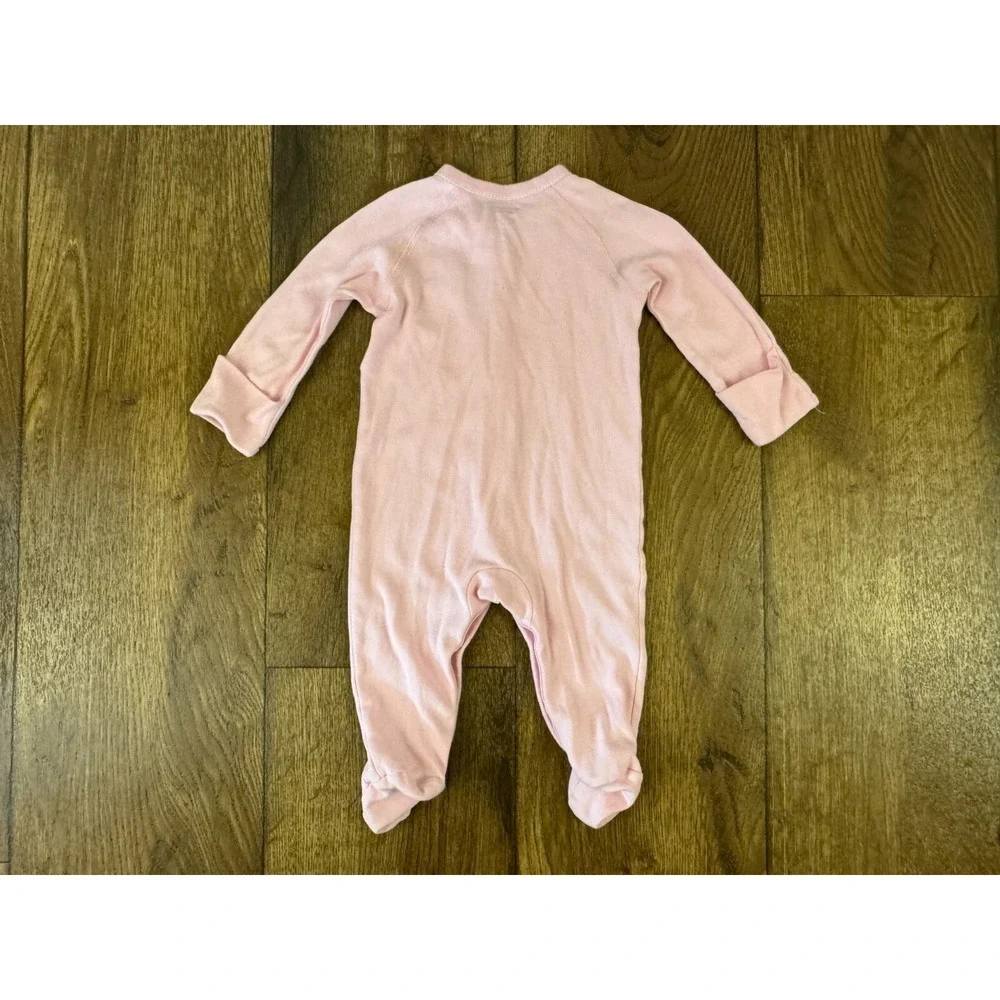 Ralph Lauren Polo Baby Girl Sleeper 6 Months Coverall‎ Layette Footed Pony Logo